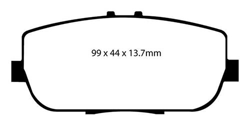 EBC Green Stuff Brake Pads - Rear for Mazda MX-5