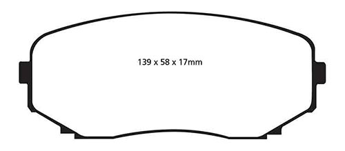 EBC Green Stuff Brake Pads - Front for Mazda CX-7