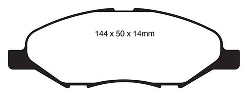 EBC Green Stuff Brake Pads - Front for Nissan Tiida
