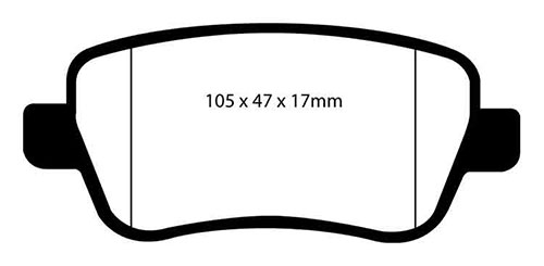 EBC Green Stuff Brake Pads - Rear for Fiat Croma