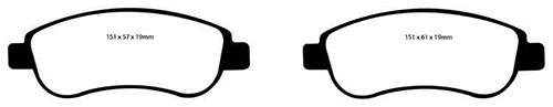 EBC Green Stuff Brake Pads - Front for Honda CR-V