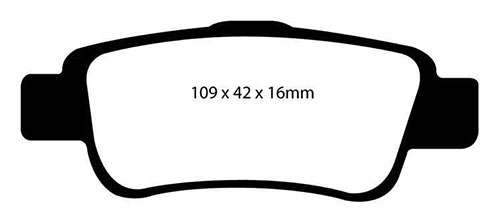 EBC Green Stuff Brake Pads - Rear for Honda CR-V