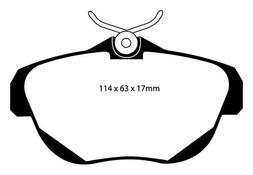 EBC Green Stuff Brake Pads - Rear for Citroen C6