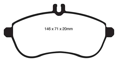 EBC Green Stuff Brake Pads - Front for Mercedes C-Class