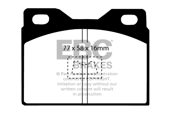 EBC Ultimax Brake Pads - Front for Peugeot 104