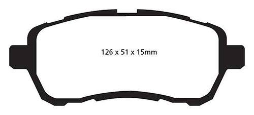 EBC Green Stuff Brake Pads - Front for Mazda 2