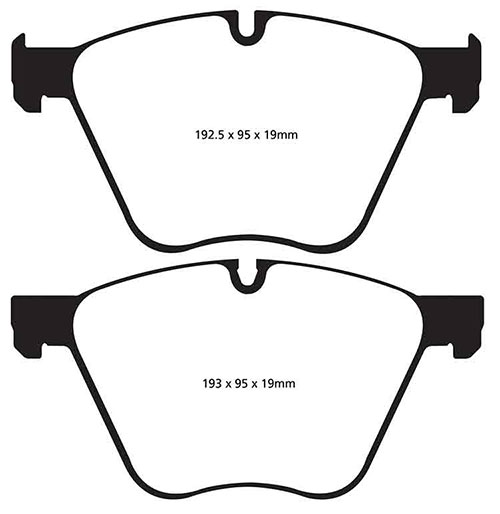 EBC Green Stuff Brake Pads - Front for BMW 7 Series (F01/F02/F03/F04)