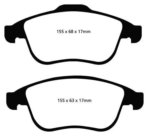 EBC Green Stuff Brake Pads - Front for Renault Scenic