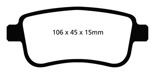 EBC Green Stuff Brake Pads - Rear for Renault Megane III