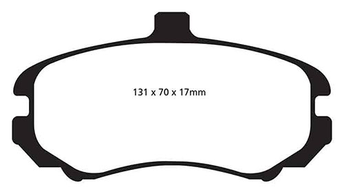 EBC Green Stuff Brake Pads - Front for Hyundai Elantra