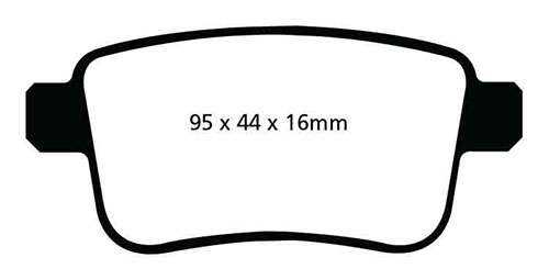 EBC Green Stuff Brake Pads - Rear for Renault Kangoo