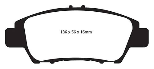 EBC Green Stuff Brake Pads - Front for Honda CR-Z