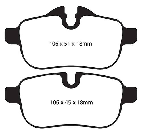 EBC Green Stuff Brake Pads - Rear for BMW Z4