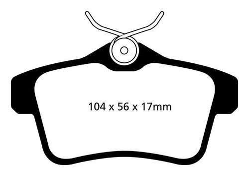 EBC Green Stuff Brake Pads - Rear for Peugeot RCZ
