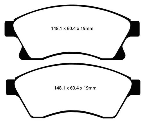 EBC Green Stuff Brake Pads - Front for Chevrolet Aveo