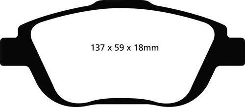 EBC Green Stuff Brake Pads - Front for Citroen C3 Picasso