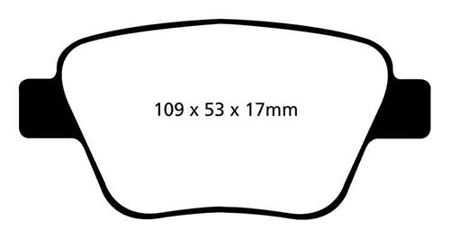 EBC Green Stuff Brake Pads - Rear for Skoda Yeti