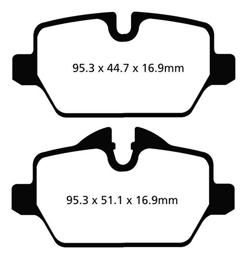 EBC Green Stuff Brake Pads - Rear for Mini Mini (R50/R52/R53)