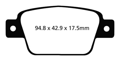 EBC Green Stuff Brake Pads - Rear for Lancia Delta