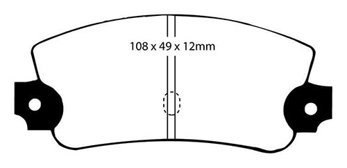 EBC Green Stuff Brake Pads - Rear for Lancia Beta