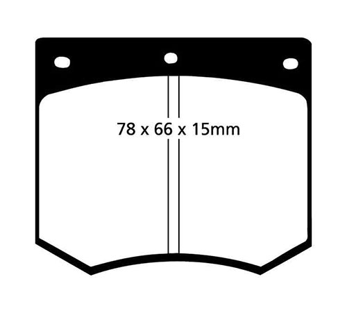 EBC Green Stuff Brake Pads - Front for Ford Escort Mk 2