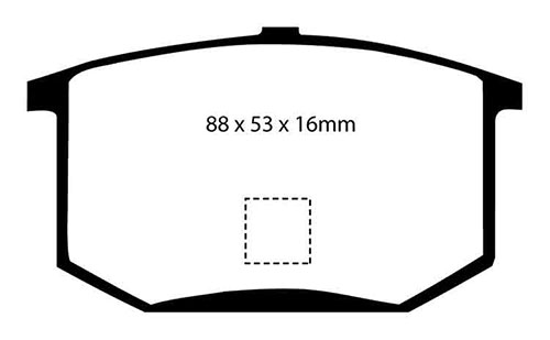 EBC Green Stuff Brake Pads - Rear for Lotus Esprit