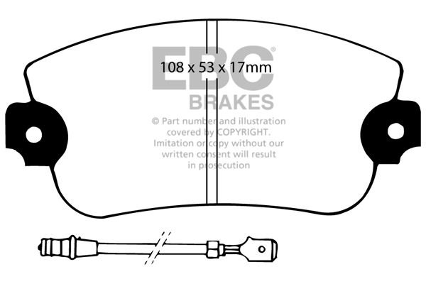 EBC Ultimax Brake Pads - Front for Lancia Beta