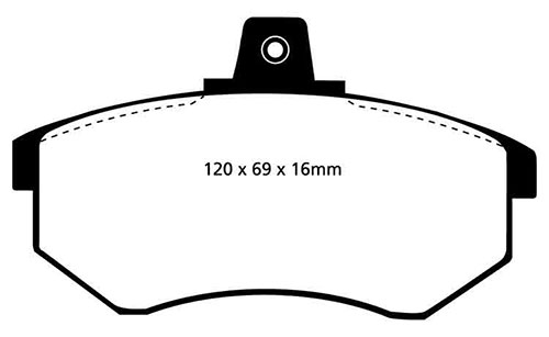 EBC Green Stuff Brake Pads - Front for Audi 100