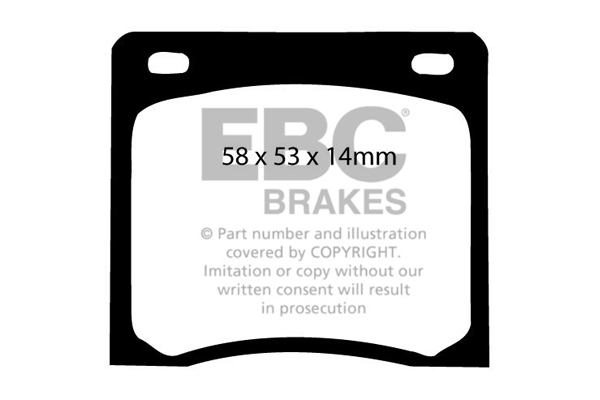EBC Ultimax Brake Pads - Front for Honda Civic Mk 1