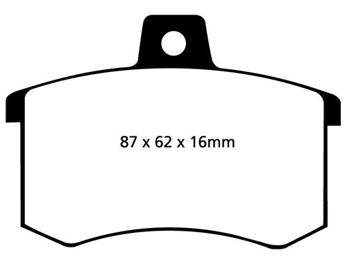 EBC Green Stuff Brake Pads - Rear for Lancia Thema