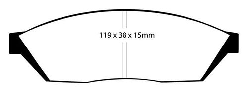 EBC Green Stuff Brake Pads - Front for Honda Civic Mk 2