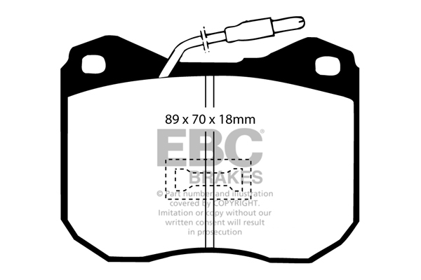 EBC Ultimax Brake Pads - Front for Peugeot 604