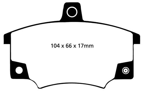 EBC Green Stuff Brake Pads - Front for Fiat Punto