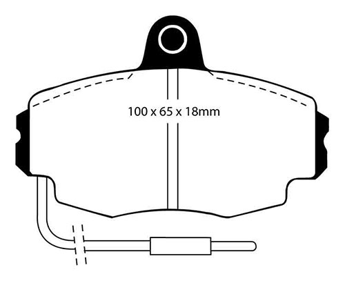 EBC Green Stuff Brake Pads - Front for Renault 21