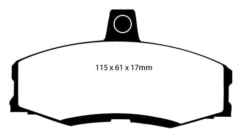 EBC Green Stuff Brake Pads - Front for Ford Sierra