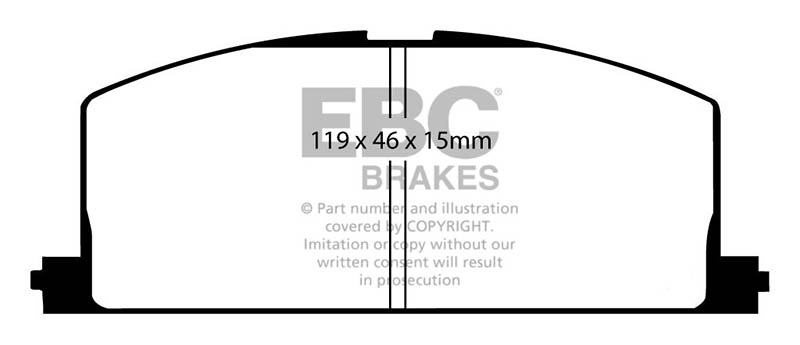 EBC Green Stuff Brake Pads - Front for Toyota Celica