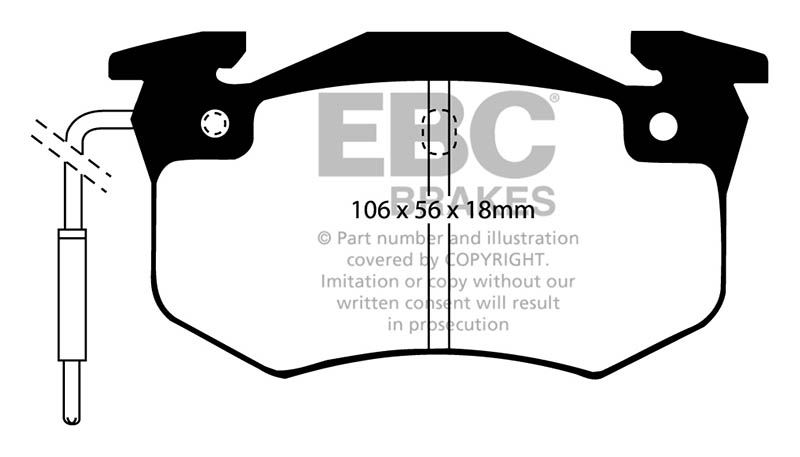 EBC Green Stuff Brake Pads - Front for Citroen BX