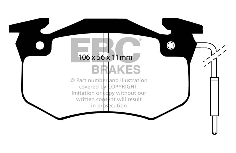 EBC Green Stuff Brake Pads - Rear for Citroen Xsara Picasso