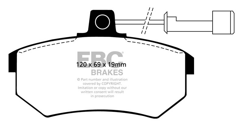 EBC Green Stuff Brake Pads - Front for Audi 200