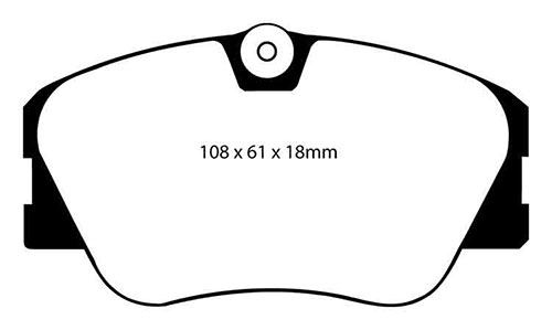 EBC Green Stuff Brake Pads - Front for Mercedes E-Class
