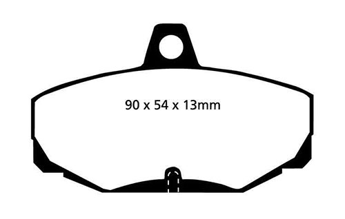 EBC Green Stuff Brake Pads - Rear for Ford Granada