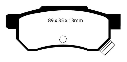 EBC Green Stuff Brake Pads - Rear for Rover 200