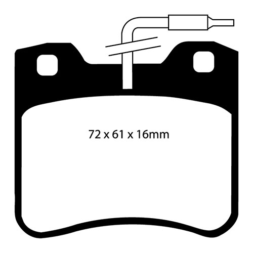 EBC Green Stuff Brake Pads - Front for Citroen Saxo