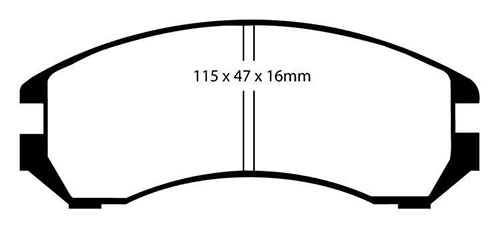 EBC Green Stuff Brake Pads - Front for Suzuki Swift