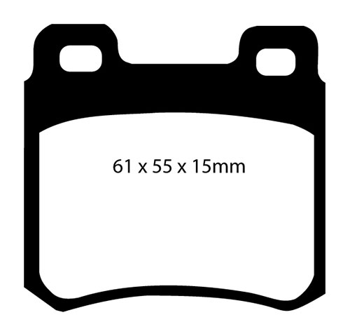 EBC Green Stuff Brake Pads - Rear for Mercedes E-Class