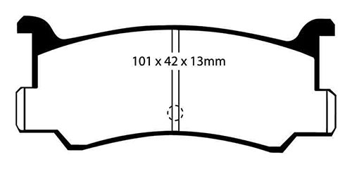 EBC Green Stuff Brake Pads - Rear for Mazda MX-3