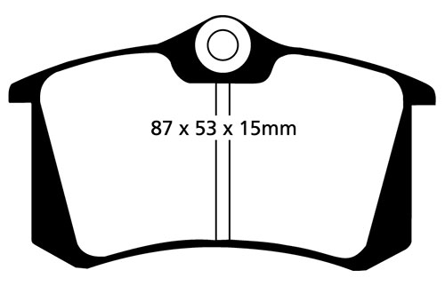 EBC Green Stuff Brake Pads - Rear for Nissan Note