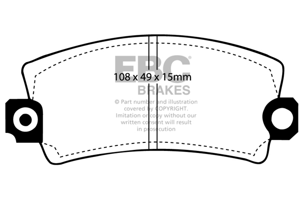 EBC Ultimax Brake Pads - Front for Peugeot 305
