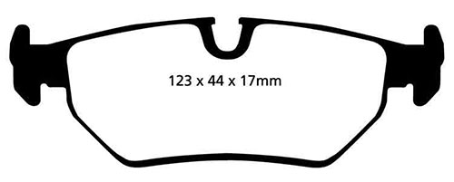 EBC Green Stuff Brake Pads - Rear for Jaguar XJ