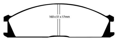 EBC Green Stuff Brake Pads - Front for Subaru SVX